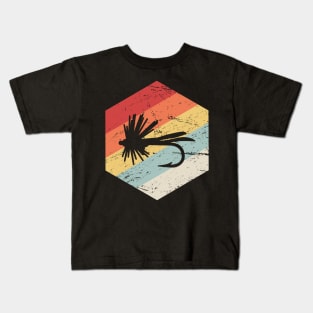 Retro Vintage Fly Flishing Lure Kids T-Shirt